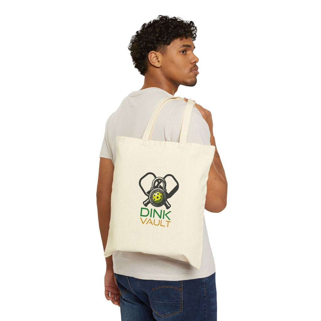 Dink Vault Cotton Tote Bag — "Eat Sleep Dink Repeat" Pickleball Gear Tote