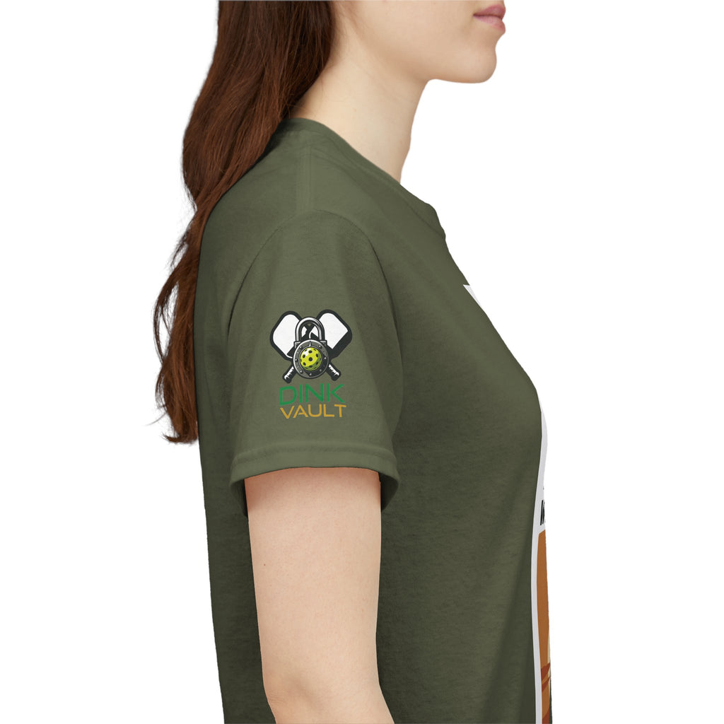 Pickleball T-Shirt - "Never Underestimate An Old Man With A Pickleball Paddle" Retro Sunset Tee