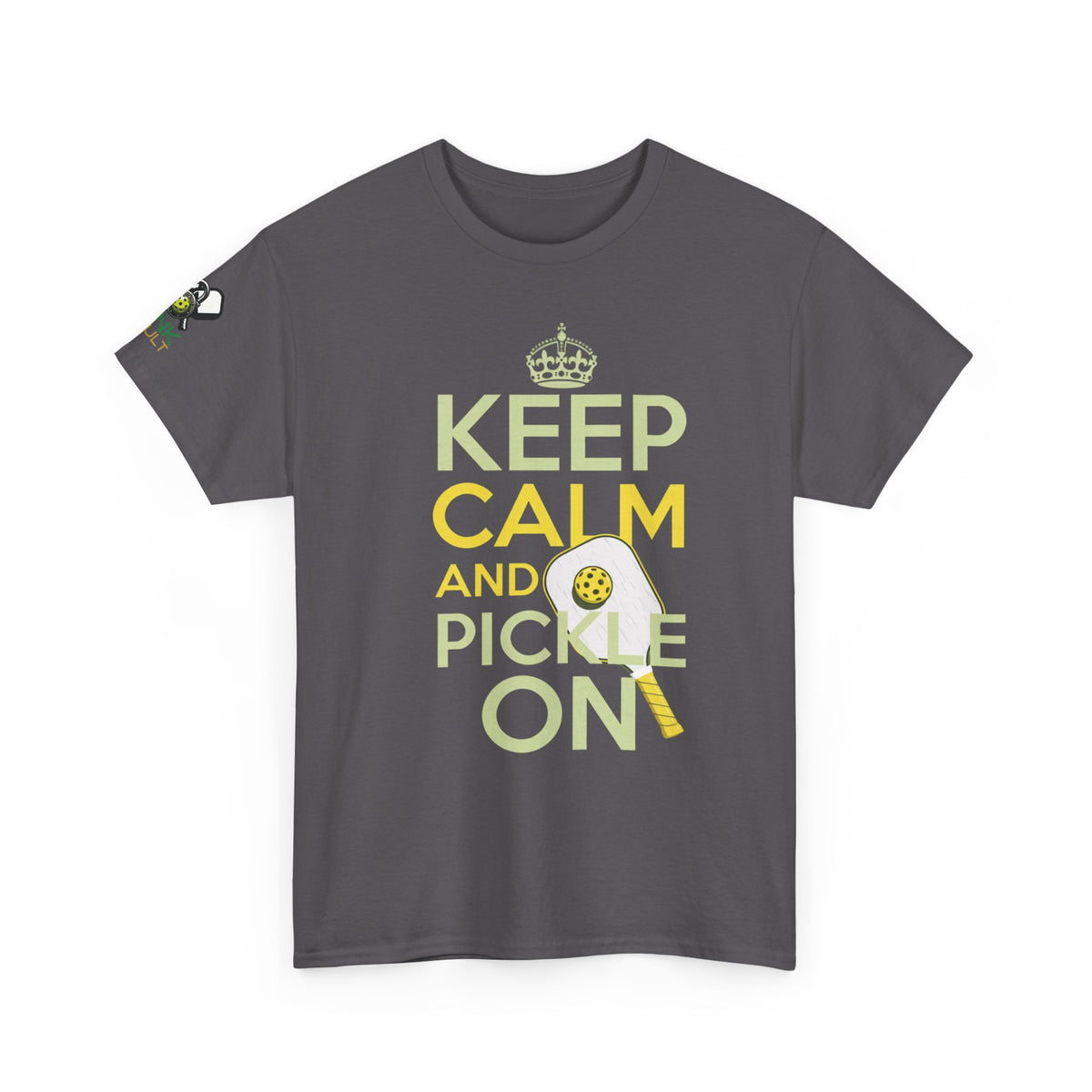 Keep Calm and Pickle On T-Shirt — Funny Pickleball Tee for Players & Fans