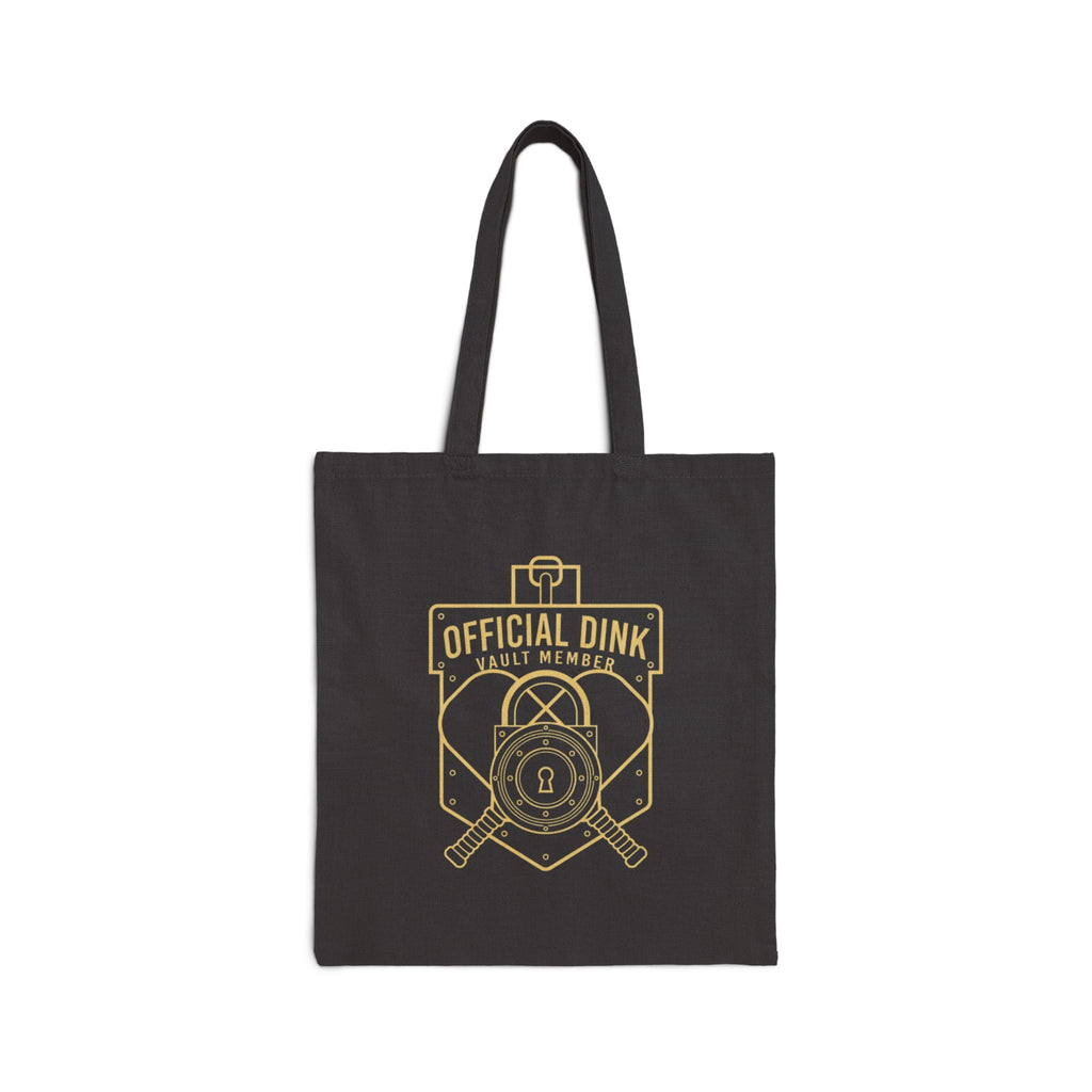 Pickleball Tote Bag - "Dink Vault" Logo Canvas Grocery & Beach Bag