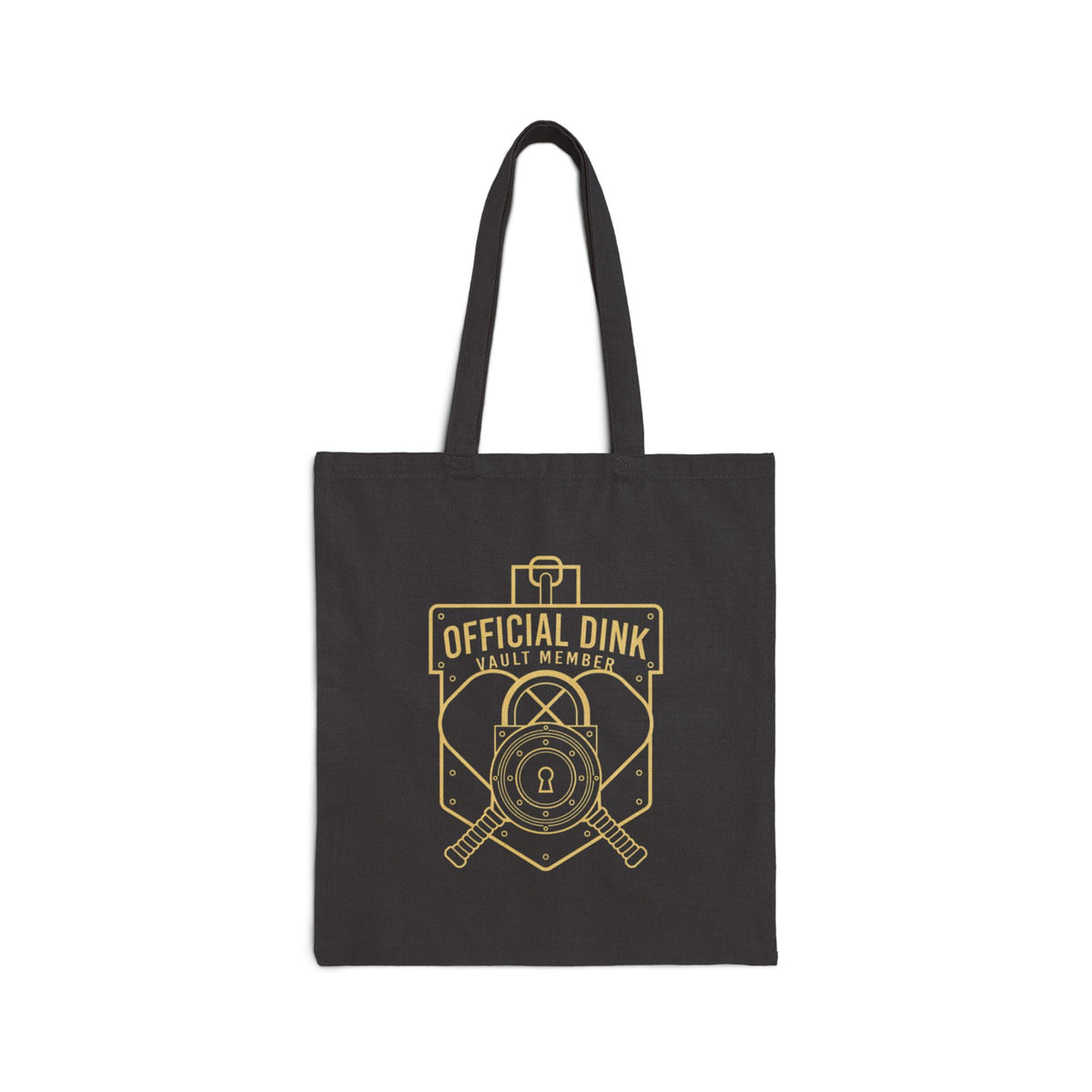 Pickleball Tote Bag - "Dink Vault" Logo Canvas Grocery & Beach Bag