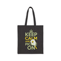 Pickleball Tote Bag - "Keep Calm and Pickle On" Canvas Carryall