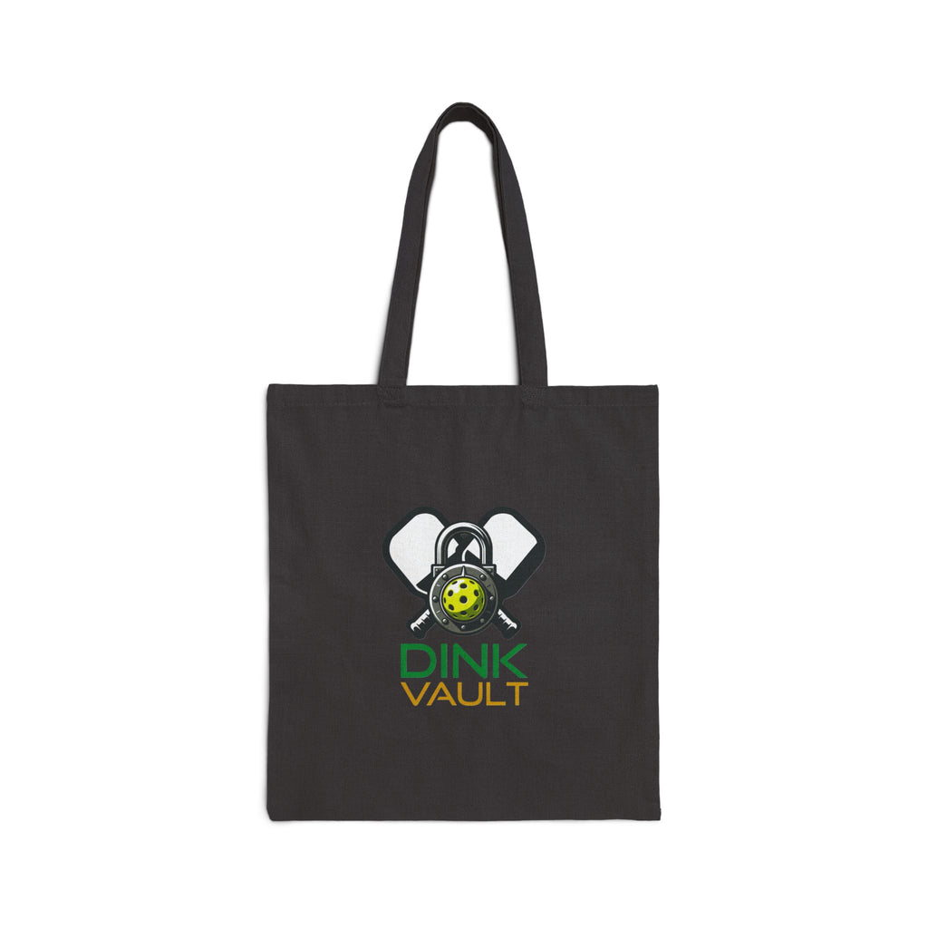 Pickleball Tote Bag - "Dink Vault" Logo Canvas Grocery & Beach Bag