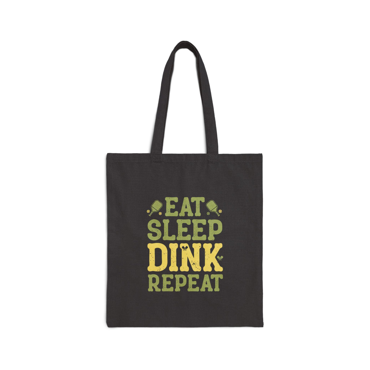 Dink Vault Cotton Tote Bag — "Eat Sleep Dink Repeat" Pickleball Gear Tote